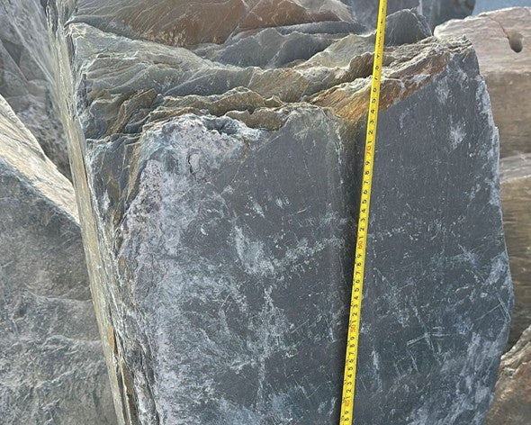 Bespoke Order - Golden Granite stack, Standing Stone & Sawn Slate Monolith