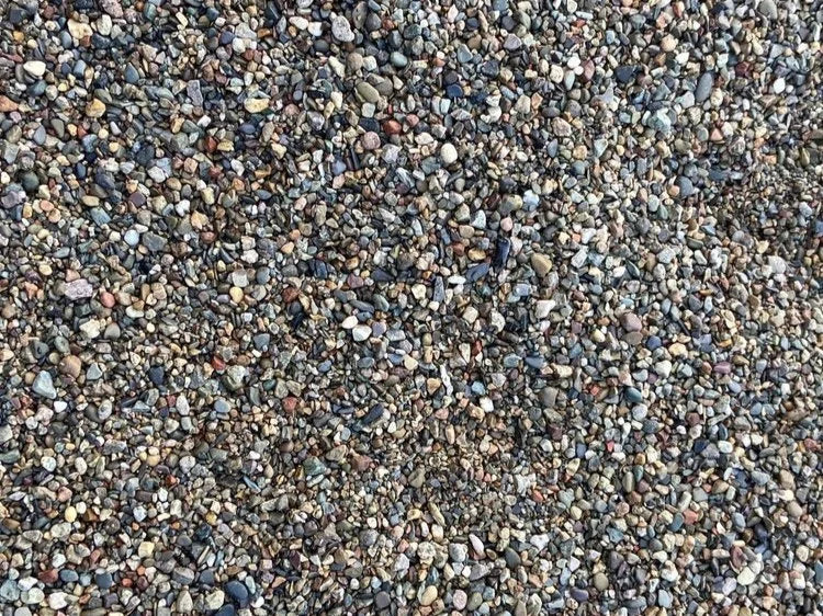Horticultural gravel 6-14mm in a bulk bag with a rough texture and natural color mix.
