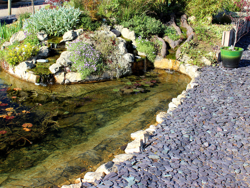 20mm Plum Slate Chippings For Pond Edging