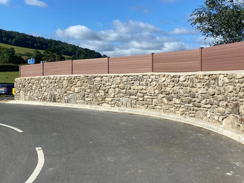 Decorative natural walling stone with a stone wall texture.