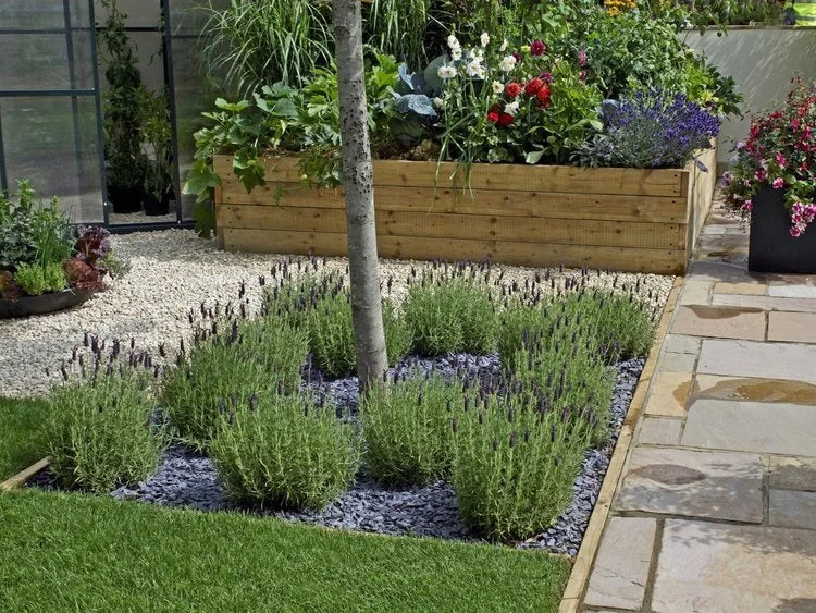Plum slate mulch for horticulture, with a striking plum color, and fine texture.
